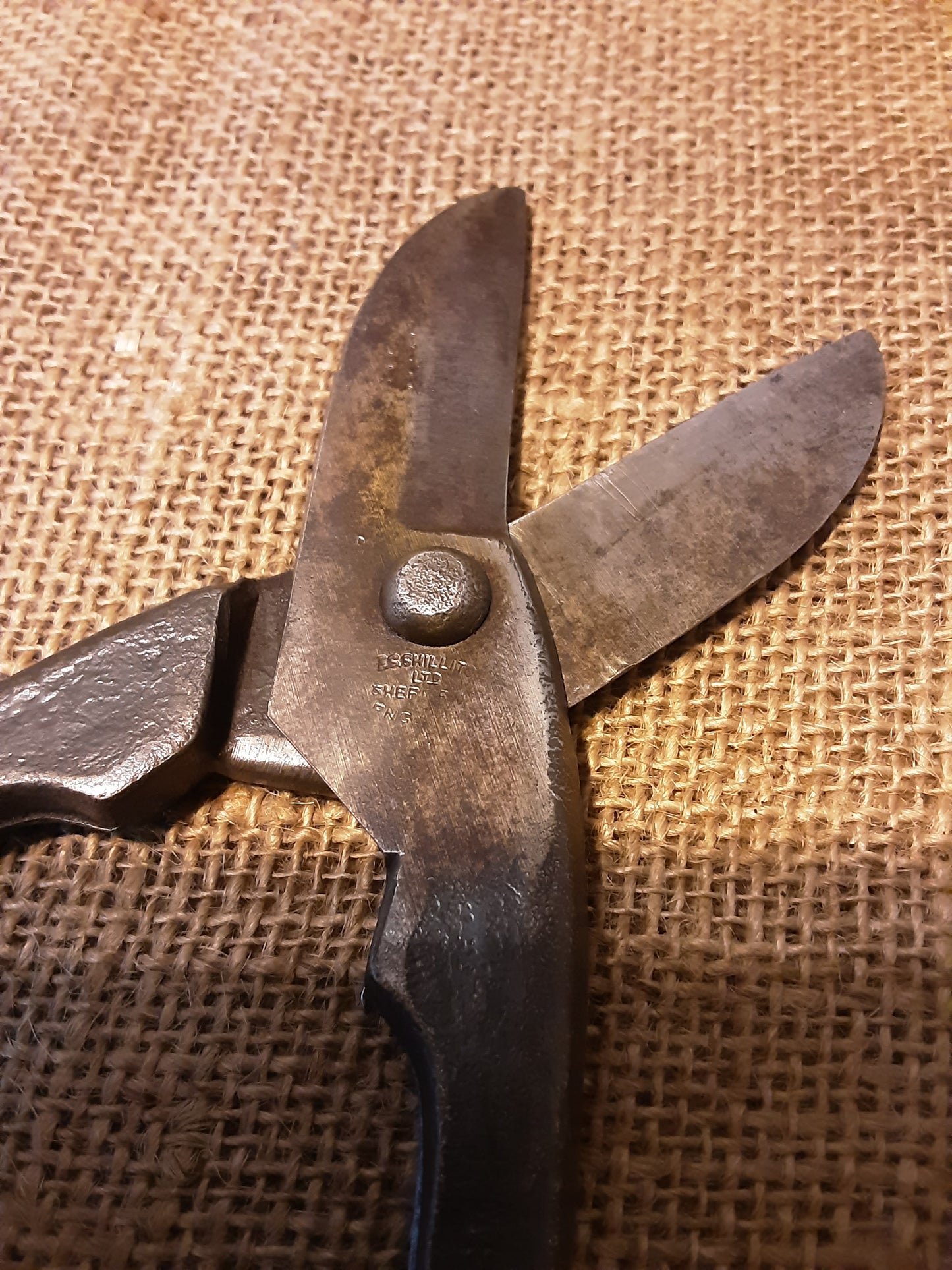 Tinman's Shears 10" E.S Shillito Sheffield