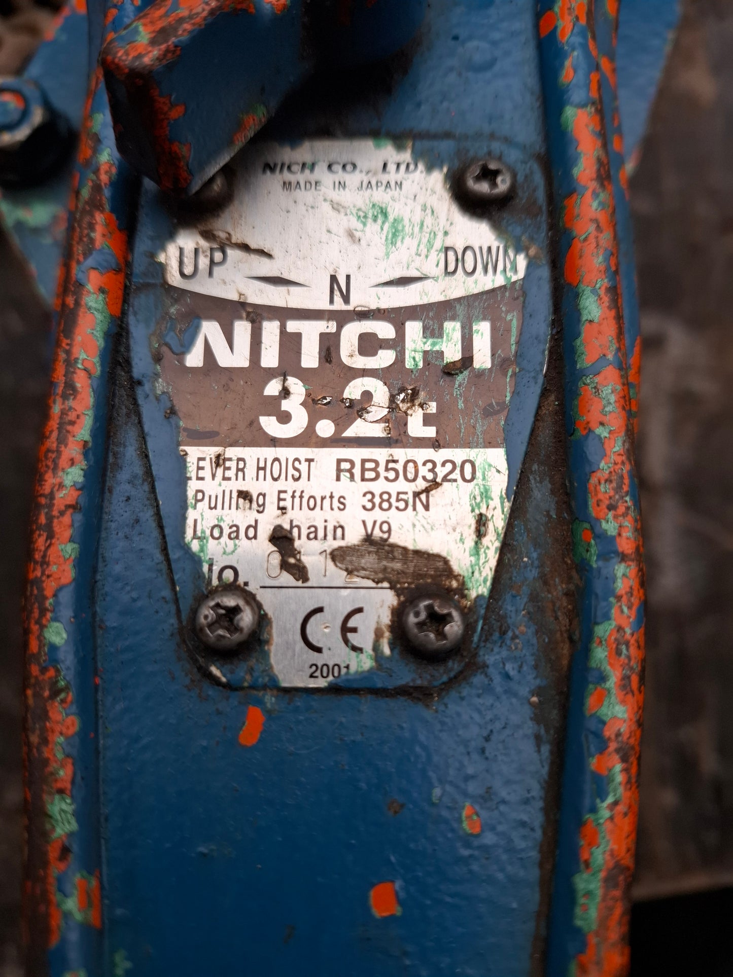 Nitchi Lever Hoist 3.2 tonnes