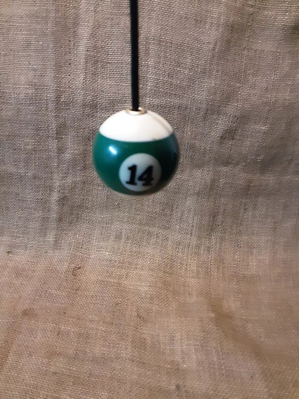 American Pool Ball Bathroom Light Pullcord Switch Green Stripe No.14