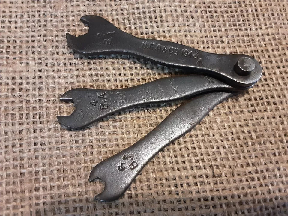 Set Of WW2 Dated Magneto Spanners 1943 JER & Co